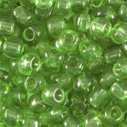 Glas rocailles kralen 6/0 (4mm) Transparent jungle green